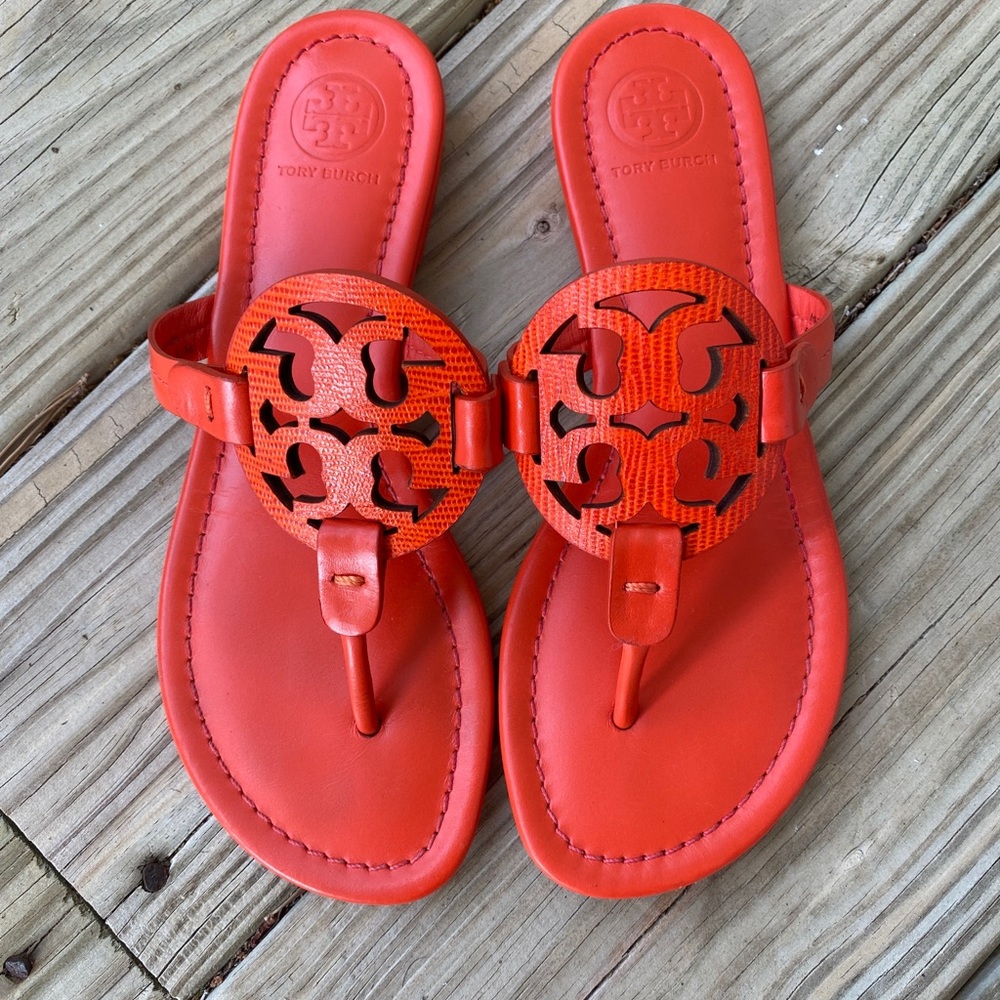 Tory Burch Miller Flip Flop Orange